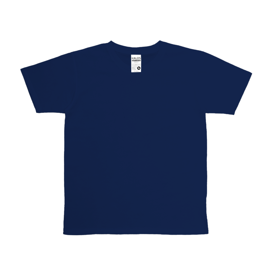 Kalos Youth Cotton 24s Tee Navy size S