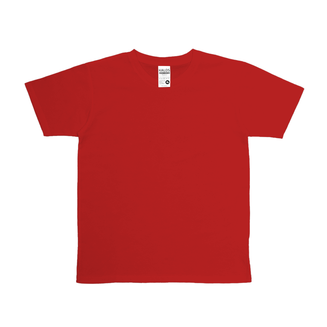 Kalos Youth Cotton 24s Tee Red size XL